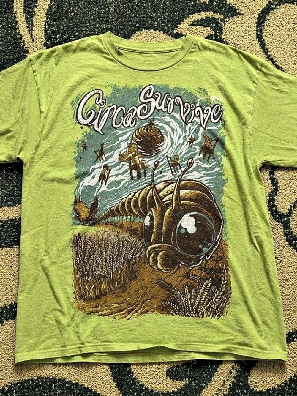 Circa Survive Graphic Short Sleeve Tee in Green